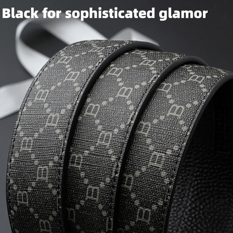 New Summer Automatic Buckle Men Belt, Fashionable Sport Buckle Waist Belt, Best Gift Choice for Golf Loving Fan Clubs