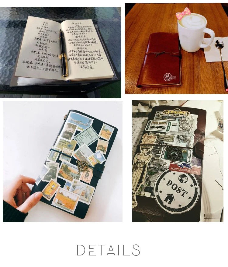 Retro Leather Strap Creative Hand Ledger Creative Multifunctional A6 Retro Portable Travel Loose-leaf Notepad Diary Notebook