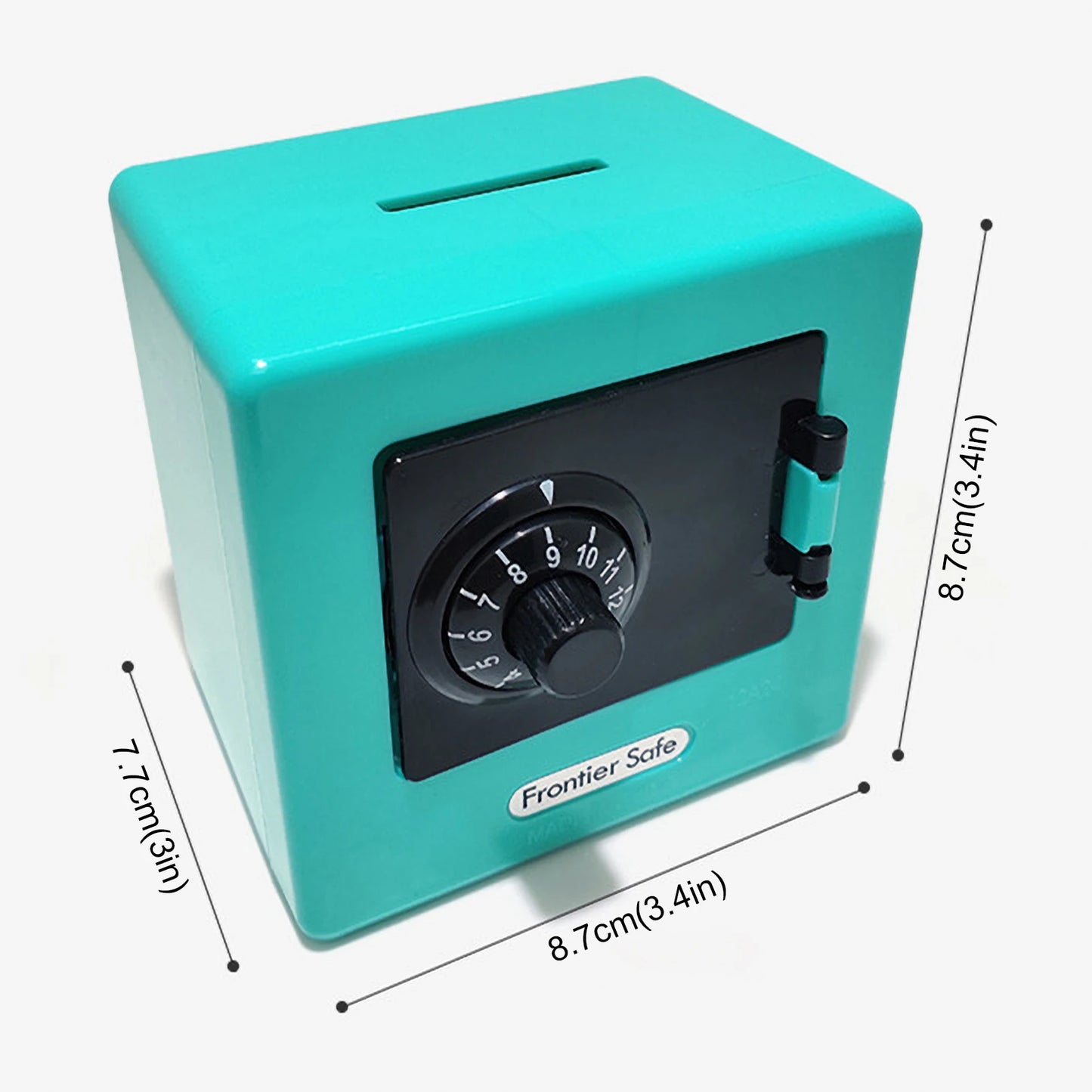 Mini Bank Money Box Retro Atm Rotating Password Cash Coins Saving Box Bank Safe Box Automatic Deposit Banknote Christmas Gift