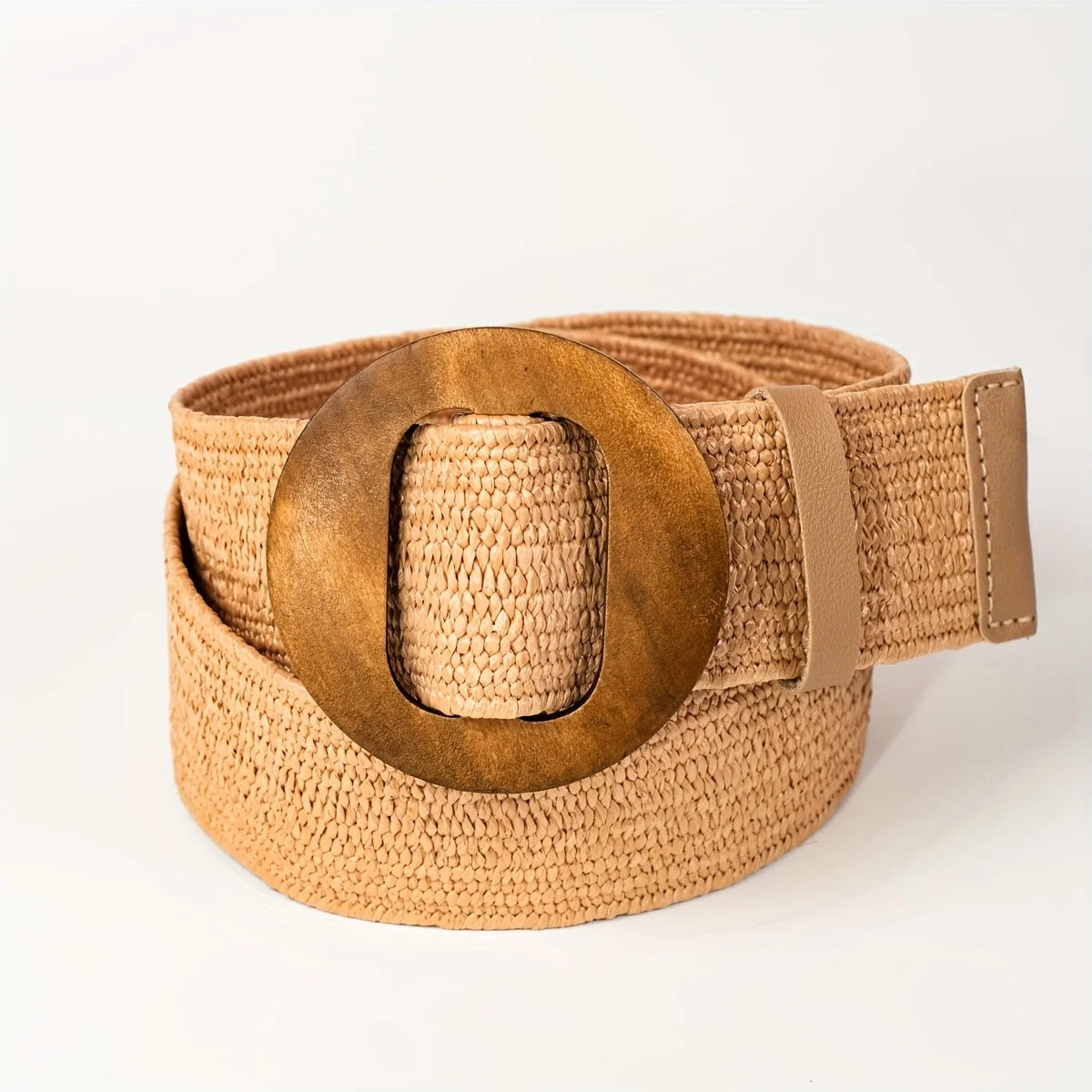 Straw elastic waist woven belt fashionable women's waist belt dress belt straw woven bohemian belt