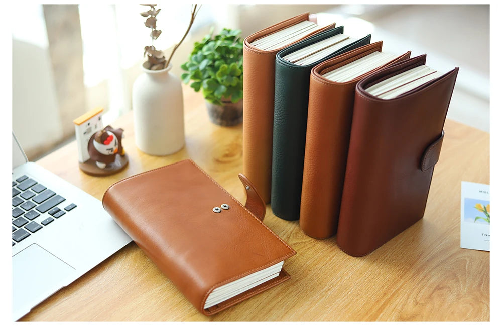 Moterm Travel Notebook Journal Companion Standard Planner Vegetable Tanned Leather Genuine Cowhide Organizer Diary