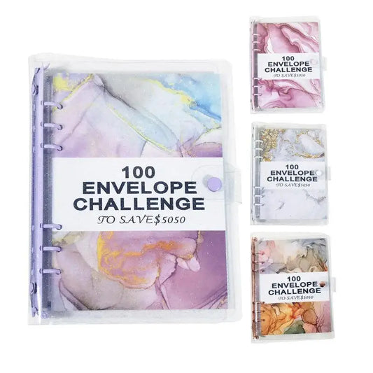 100 Envelopes Money Saving Challenge Budget Book Binder For 100-Days Cash Envelopes System Easy And Fun Way To Save 5 050