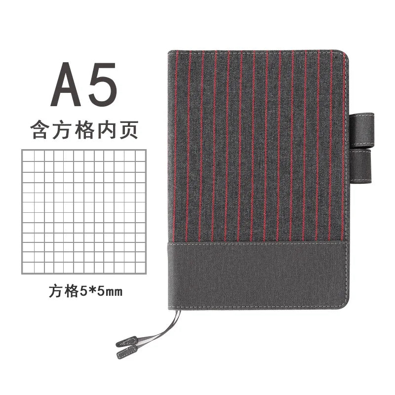 Fromthenon Fabric Cover Notebook Grid Lined Blank Paper Journals A5A6 Japanese Hobo Planner Diary notepad Stationery