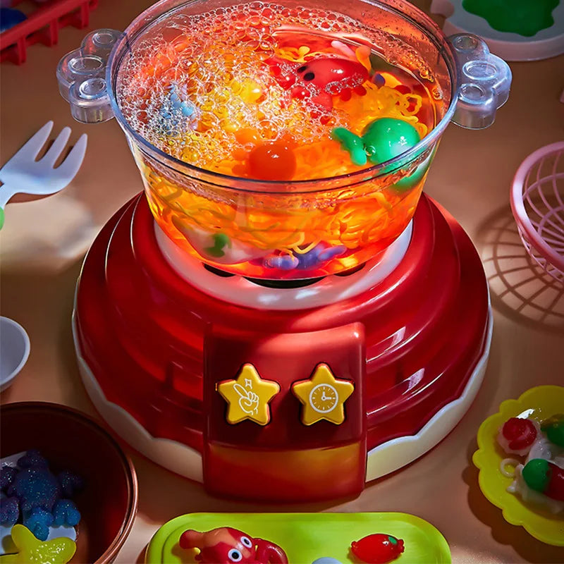 Magic Water Elf Kit with Hot Pot Machine DIY Fairy Handmade Cooking Pretend Play Toys Children festival birthday Kid gift Toy