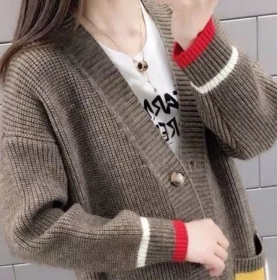 Cashmere Tops Cardigans Woman Fashion Aesthetic Luxury Designer Korean Vintage Winter 2024 Trend Sweaters Cardigan for Women New