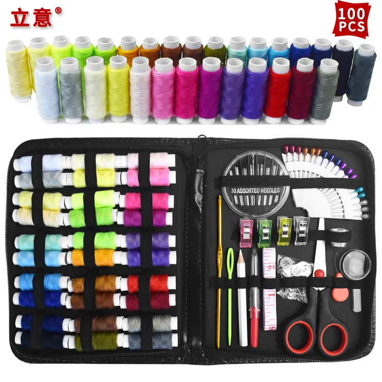 Sewing Kits DIY Multi-function Sewing Box Set for Hand Quilting Stitching Embroidery Thread Sewing Accessories Kits