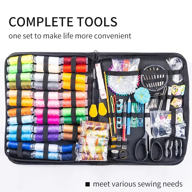 Sewing Kits DIY Multi-function Sewing Box Set for Hand Quilting Stitching Embroidery Thread Sewing Accessories Kits