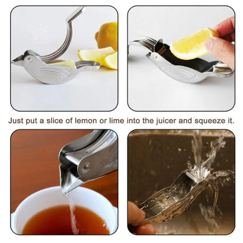 Creative Bird Lemon Squeezers Juicer Household  Stainless Steel 304 Lemon Tea infuser Kitchen gadget Fruit Vegetable Tools