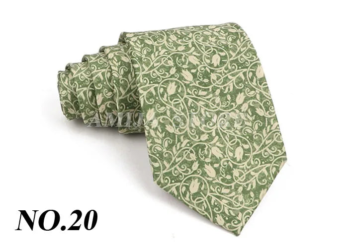 Vintage Imitation Silk Ties Men's Fashion 8cm Graffiti Painting Floral Necktie For Men Wedding Business Soft Printing Tie Wed Gi