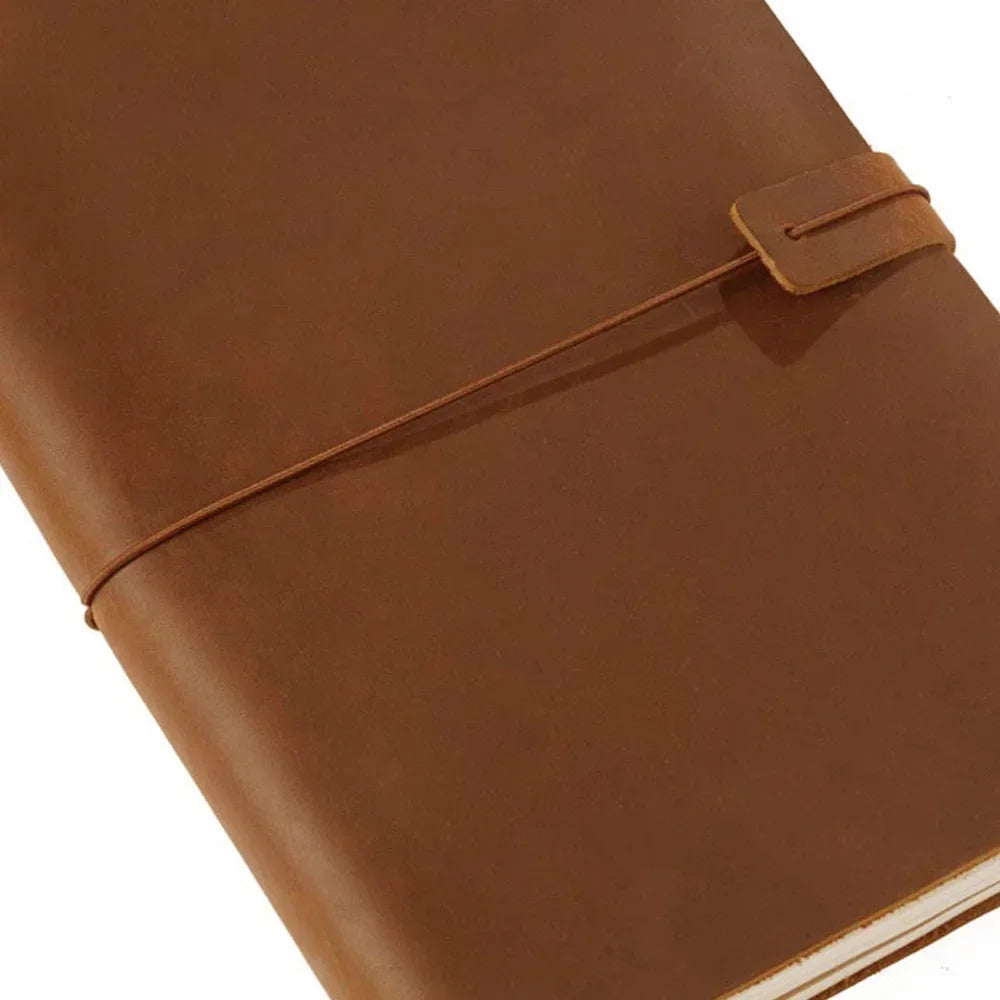 Genuine Leather Journal Traveler's Notebook Retro Handmade Diary Portable Sketchbook Cowhide Gift Planner Provide Engraved Logo