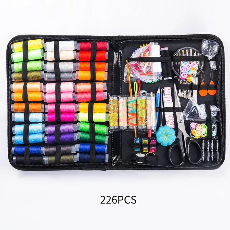 Sewing Kits DIY Multi-function Sewing Box Set for Hand Quilting Stitching Embroidery Thread Sewing Accessories Kits