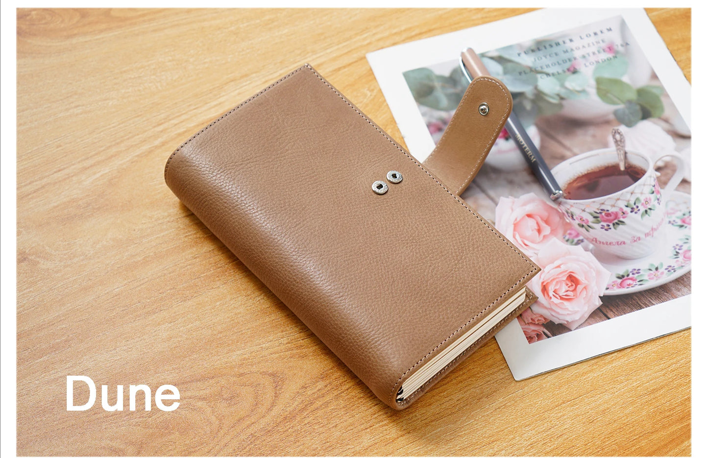 Moterm Travel Notebook Journal Companion Standard Planner Vegetable Tanned Leather Genuine Cowhide Organizer Diary