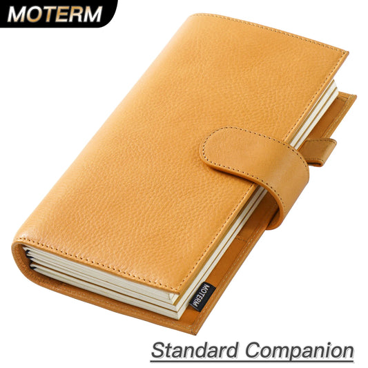 Moterm Travel Notebook Journal Companion Standard Planner Vegetable Tanned Leather Genuine Cowhide Organizer Diary