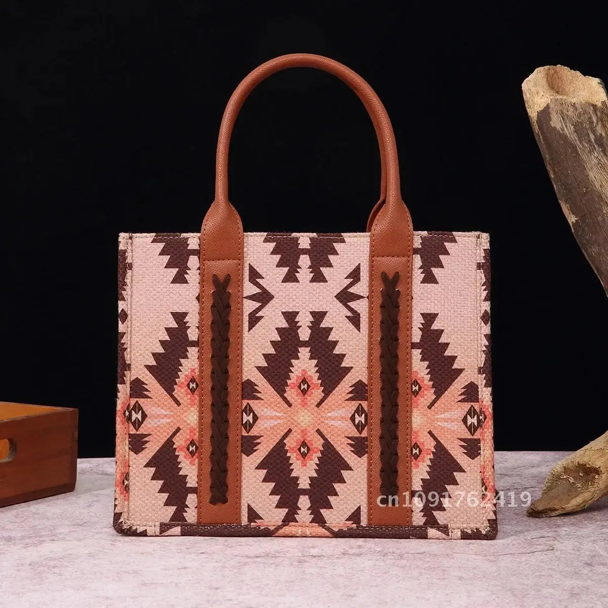 Women Handbags Western Wallet Female Shoulder Bohemian Aztec Shoulder Bag Shopping Tote Bag Large Capacity Travel Bag