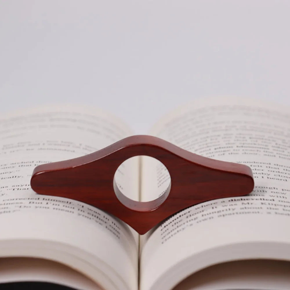 Hot Wooden Thumb Bookmark One Hand Reading Bookmarks Rings Book Page Holder Accessories For Readers Funny Gifts