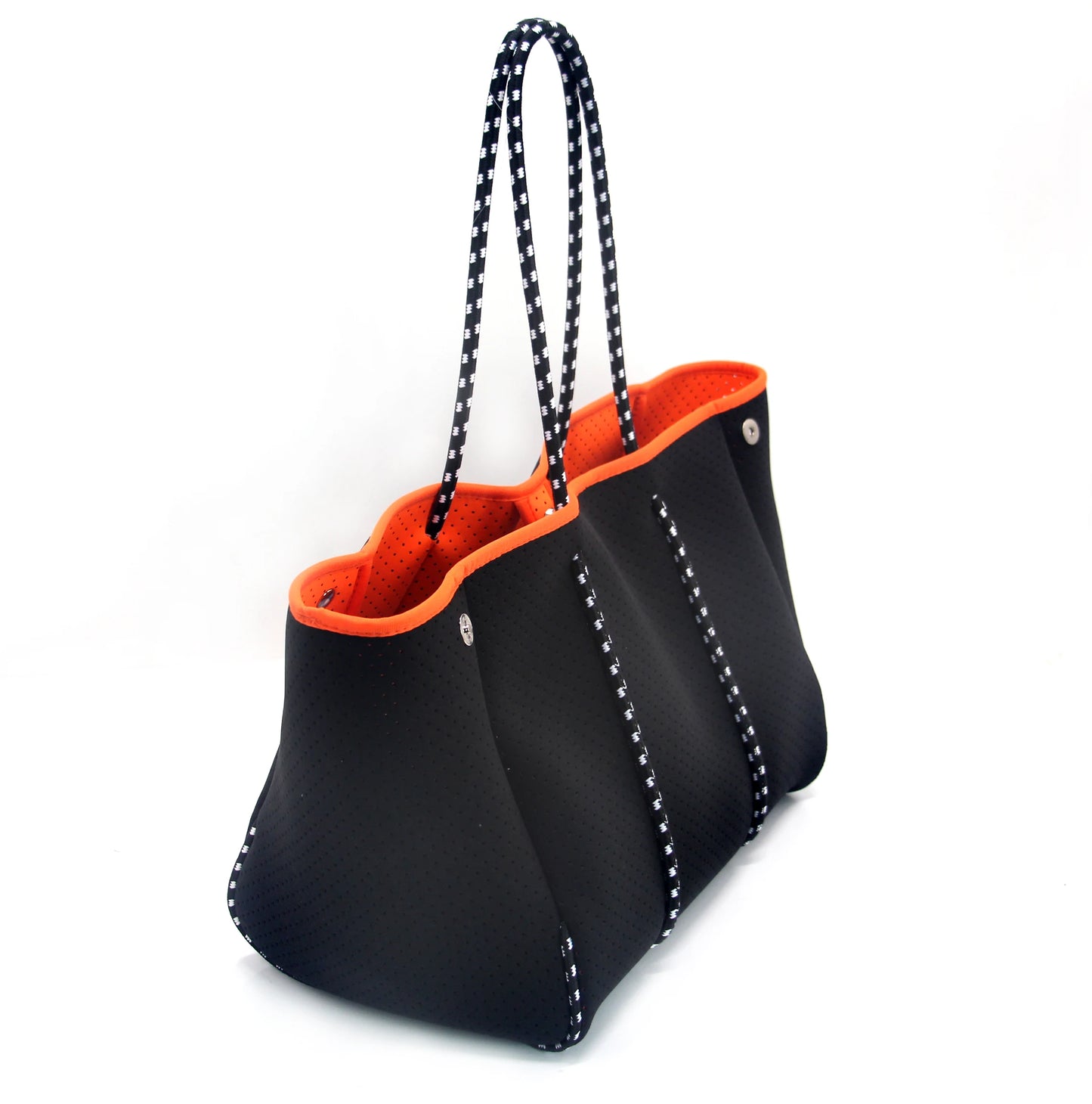 New Arrival Hot Selling Neoprene Tote Bag Wholesale Women Large Shopping Handbags Perforated Neoprene Beach Bag For Women