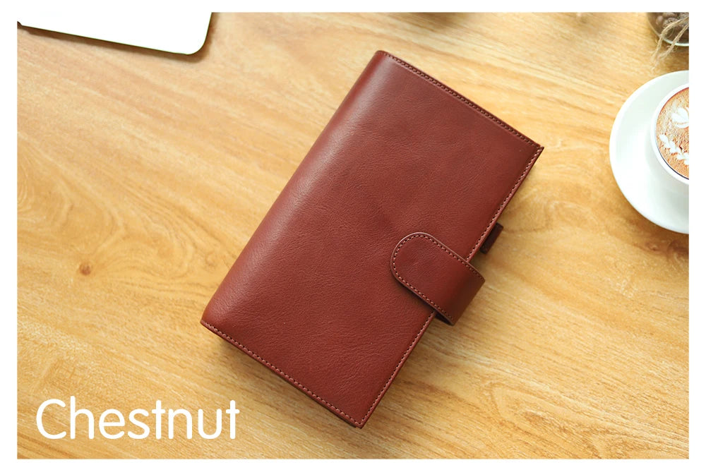 Moterm Travel Notebook Journal Companion Standard Planner Vegetable Tanned Leather Genuine Cowhide Organizer Diary