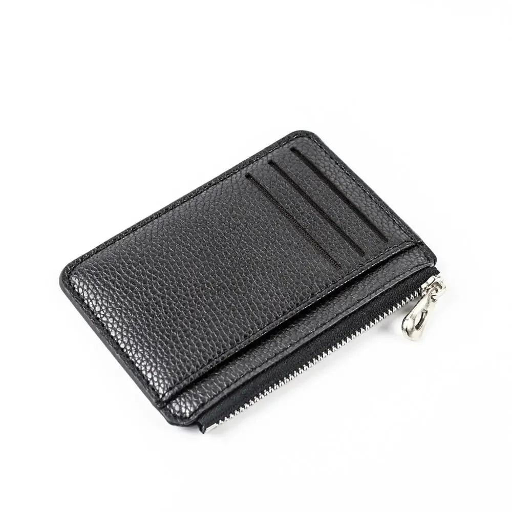 Long Crocodile Print Money Clip Men Multicard Slot Pu Leather Card Case Travel Document Organization Solid Color Women'S Wallet