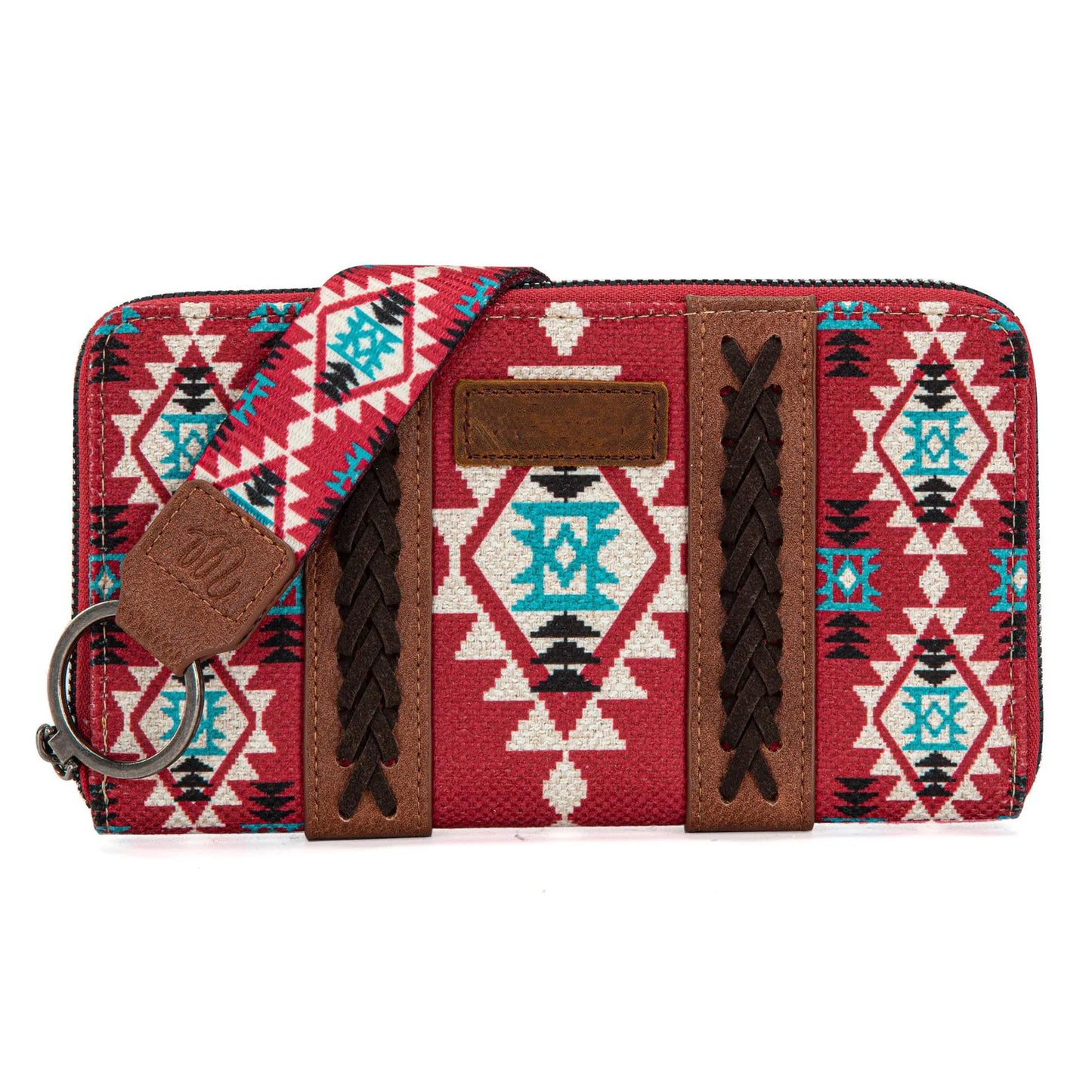 Cowgirls Wallet Purse Casual Women Western Aztec Clutch Wristlet Wallet with Credit Card Holder Envelope Bags Shoulder Handbag