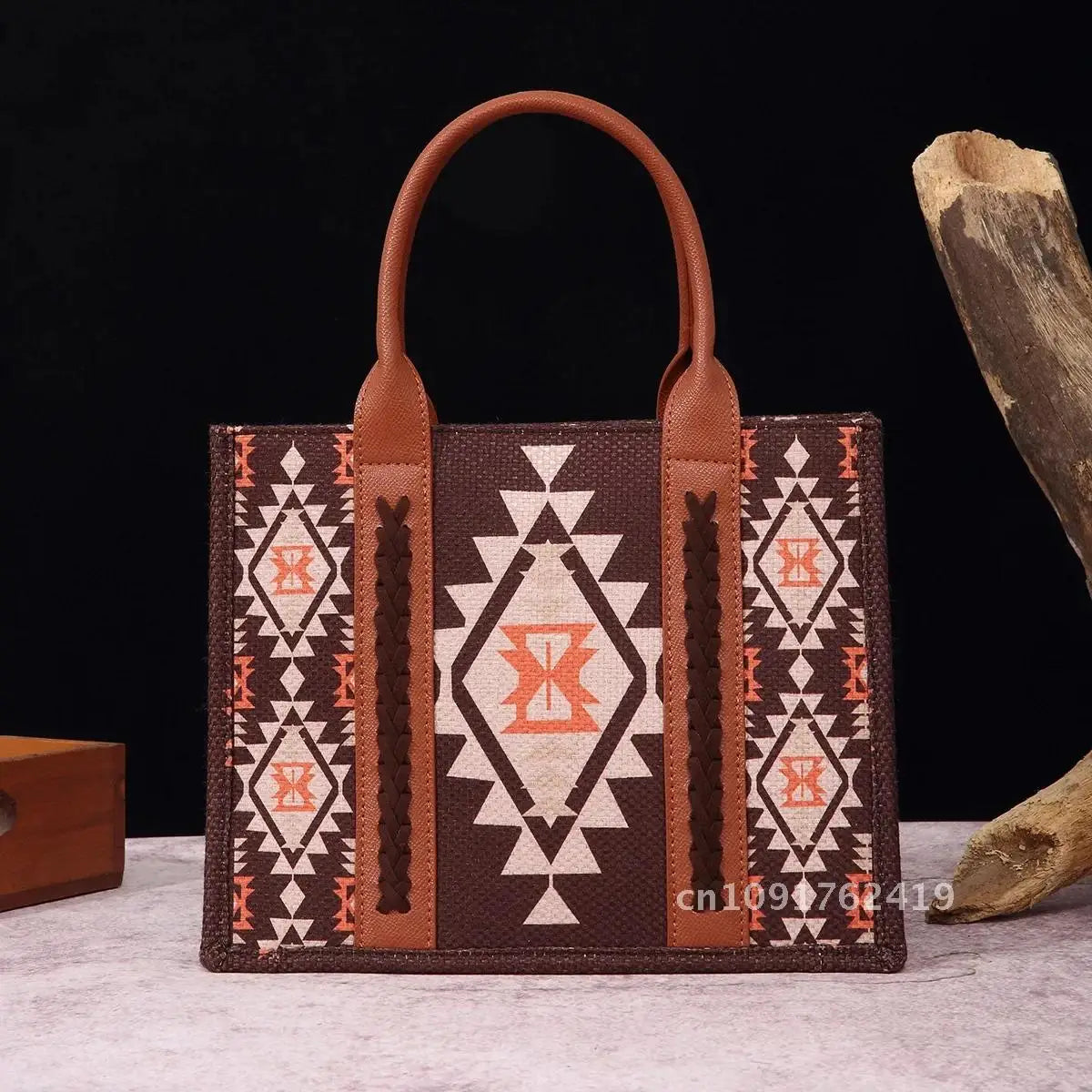 Women Handbags Western Wallet Female Shoulder Bohemian Aztec Shoulder Bag Shopping Tote Bag Large Capacity Travel Bag