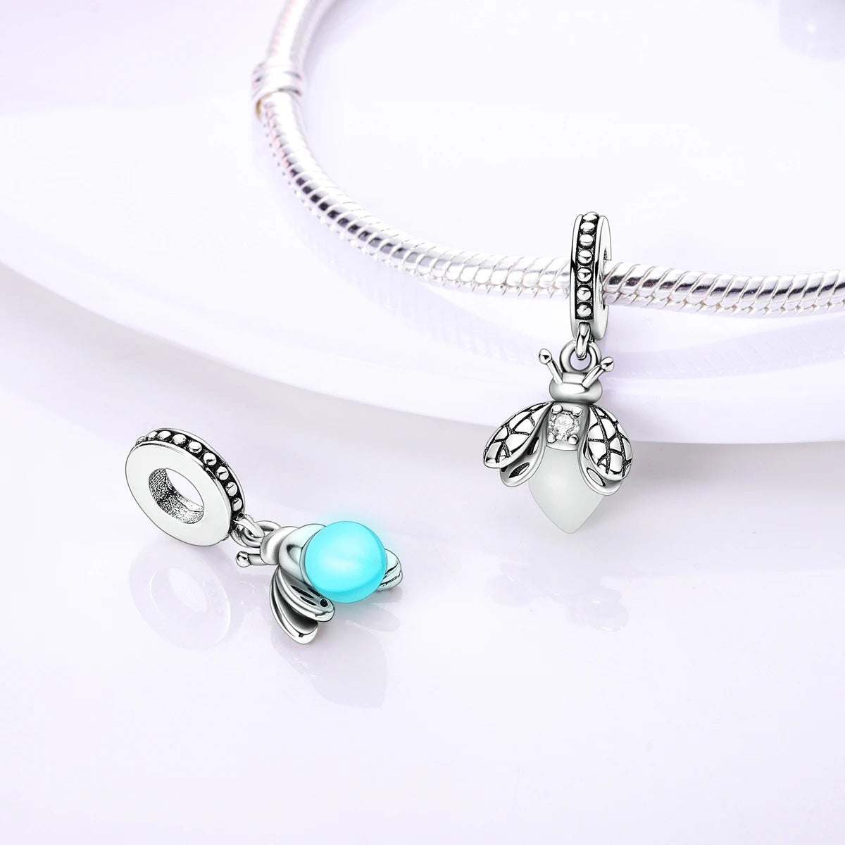 Silver Plated Charms For Woman Summer Green Cactus Avocado Beads Fit Original Pandora Bracelet Necklace DIY Dangle Charms