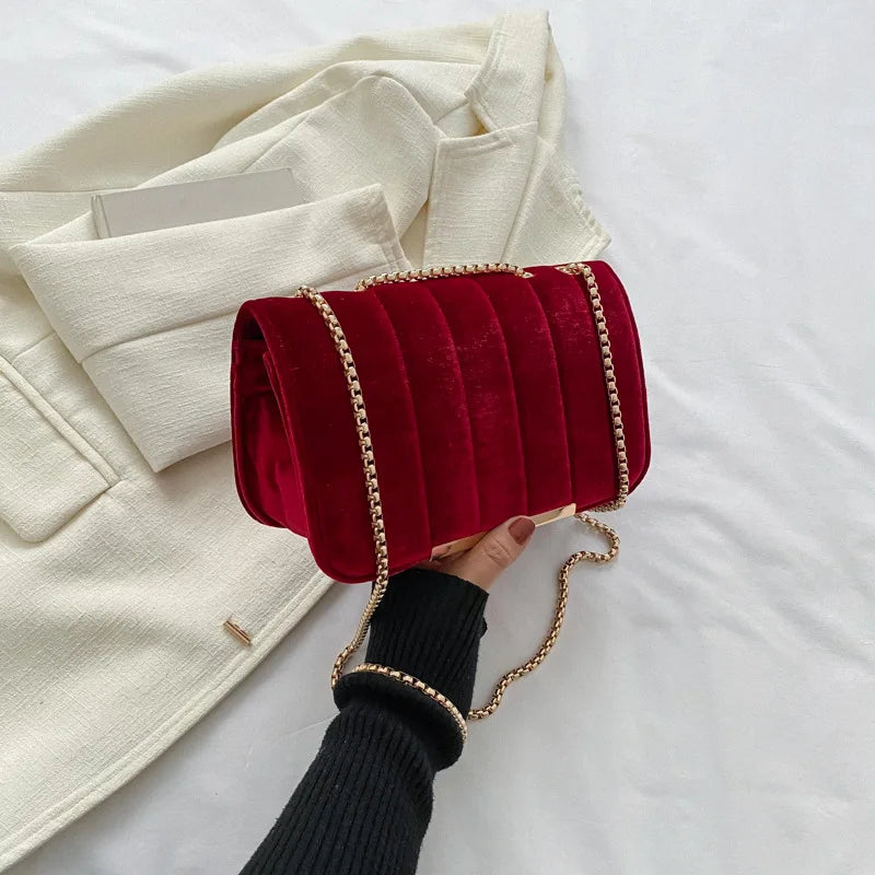 Velvet Bags
Small Square Crossbody Bags
Women's Handbags
Chain Shoulder Messenger Bags
2023 Spring Fashion