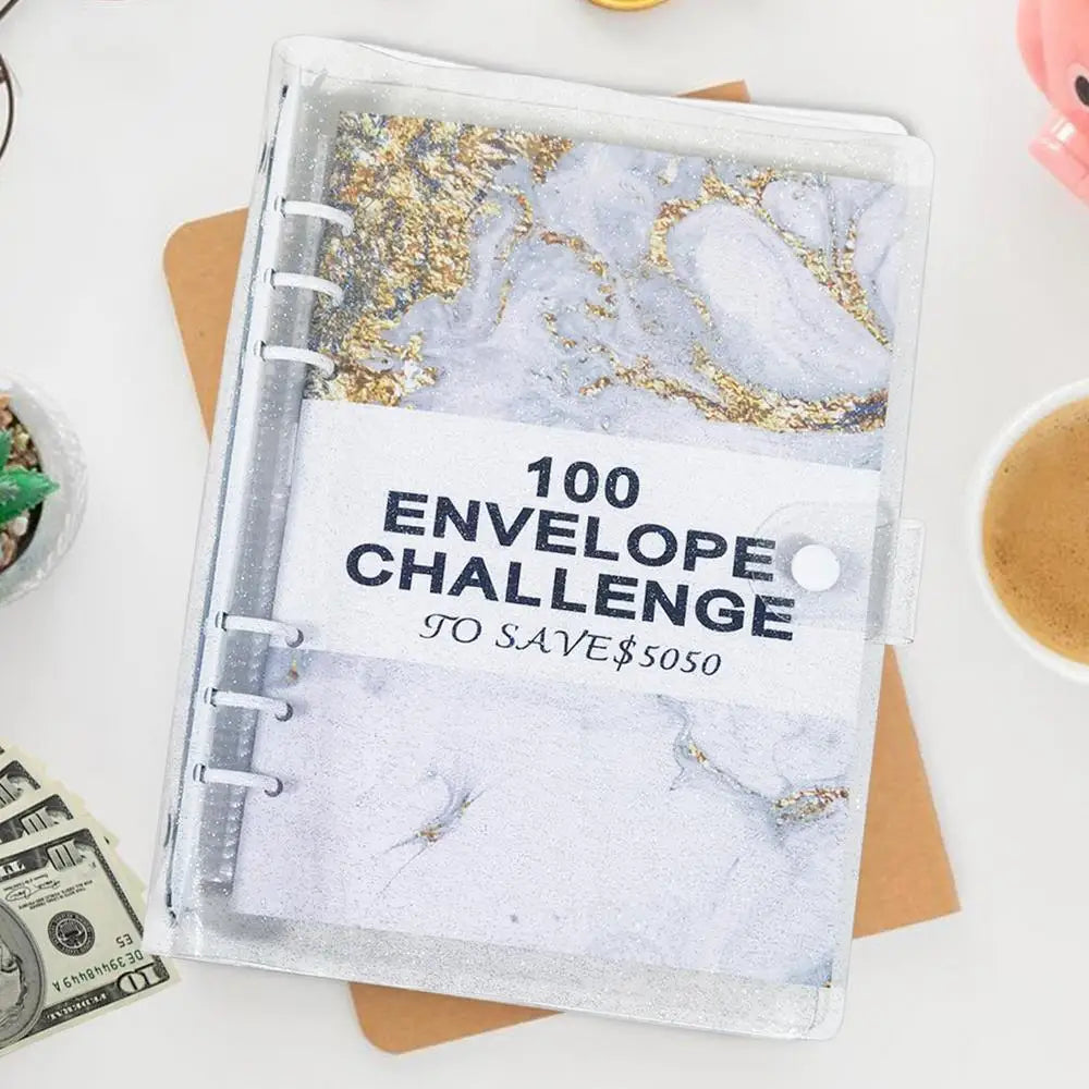 100 Envelopes Money Saving Challenge Budget Book Binder For 100-Days Cash Envelopes System Easy And Fun Way To Save 5 050