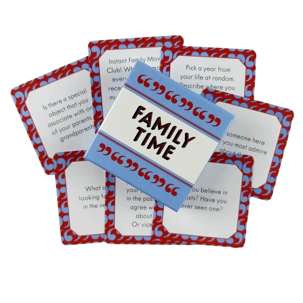 Table Card Game for Family Gatherings 50 Conversation Cards After Dinner Amusements Game Portable Camping and Holiday Games