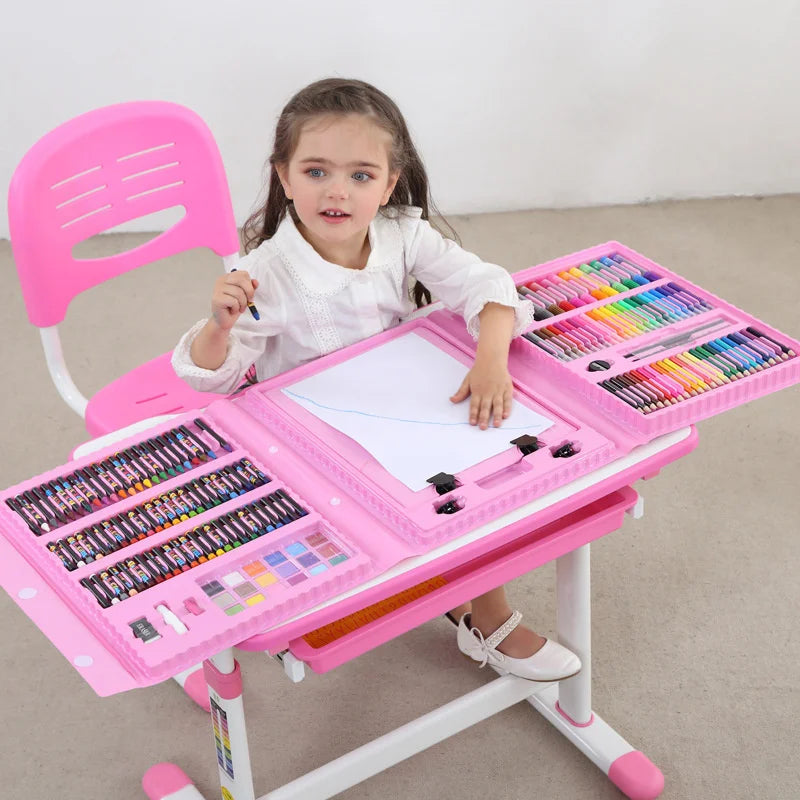 150-208 Pcs Art Set Watercolor Markers Crayons Water Pen Drawing Set Artist Painting Tools For Boys Girls Birthday Gifts