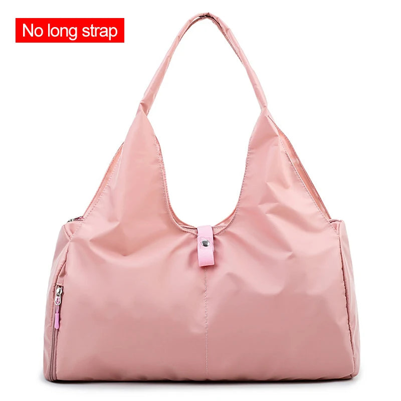 Women Large Capacity Travel Handbag Casual Multi Layer Pockets Shoulder Bag Girls Sports Yoga Luggage Storage Duffle Pack Tote