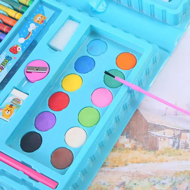 Children Drawing Set Art Painting Set Educational Toy Watercolor Pencil Crayon Color Set Drawing Board Doodle Supplies Kids Gift