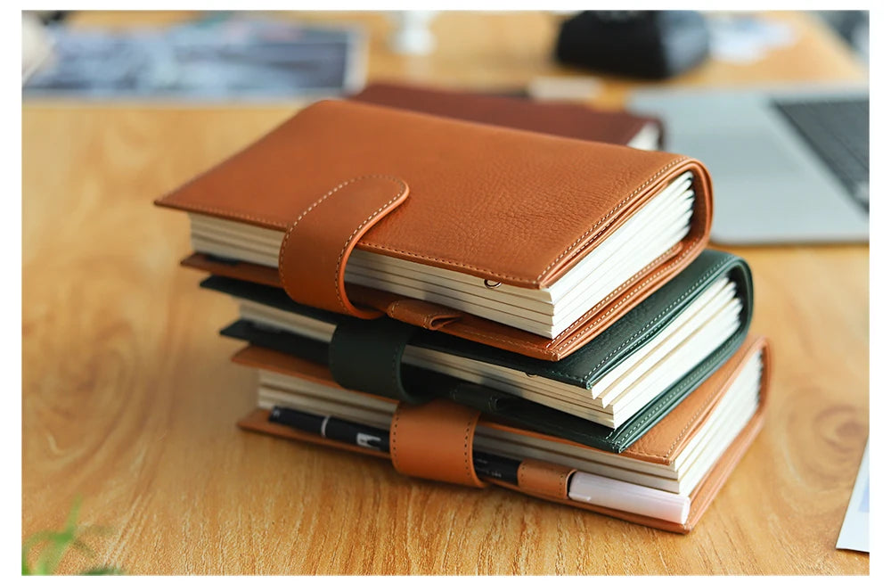 Moterm Travel Notebook Journal Companion Standard Planner Vegetable Tanned Leather Genuine Cowhide Organizer Diary