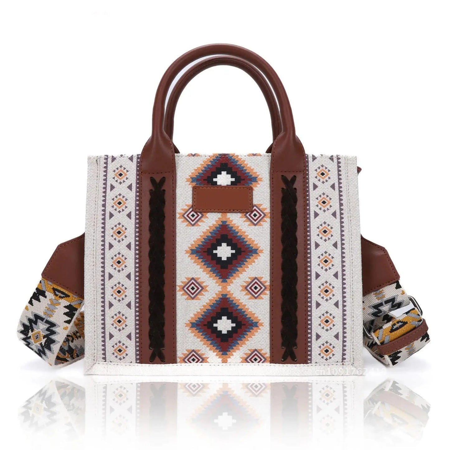 Women Handbags Western Wallet Female Shoulder Bohemian Aztec Shoulder Bag Shopping Tote Bag Large Capacity Travel Bag