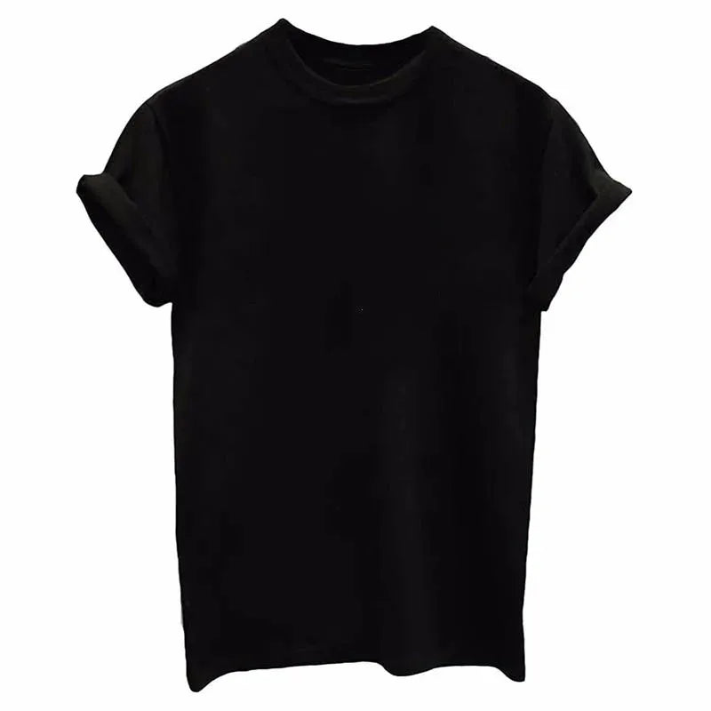 Wrangler Letter Print T-shirt Women Summer T shirts Black Harajuku Mujer Camisetas O-Neck Oversized Casual Femme T-shirts