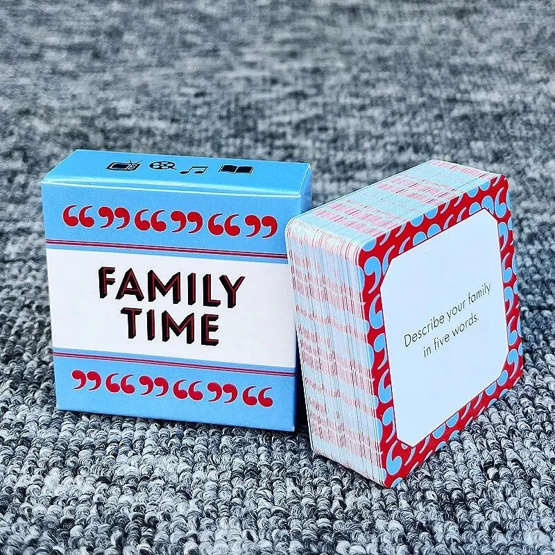 Table Card Game for Family Gatherings 50 Conversation Cards After Dinner Amusements Game Portable Camping and Holiday Games