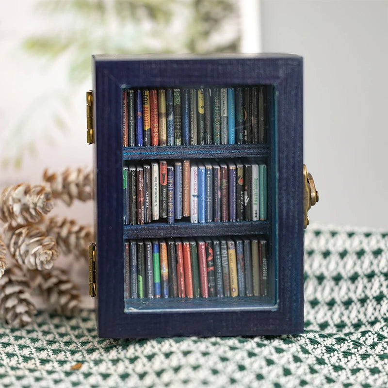 Creative Anti-Anxiety Bookshelf Miniature Book Match Boxes Gift Shake Away Your Anxiety Doll House Decoration Gifts