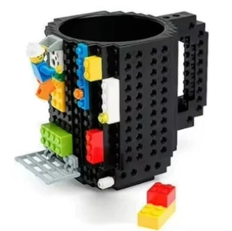 350ml Creative Milk Mug Coffee Cups Creative Build-on Brick Mug Cups Drinking Water Holder Building Blocks Design