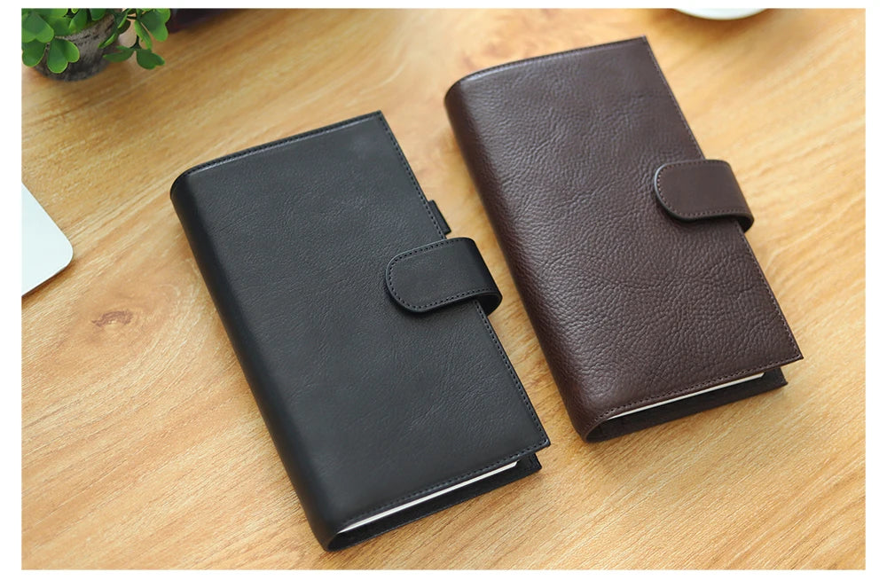 Moterm Travel Notebook Journal Companion Standard Planner Vegetable Tanned Leather Genuine Cowhide Organizer Diary