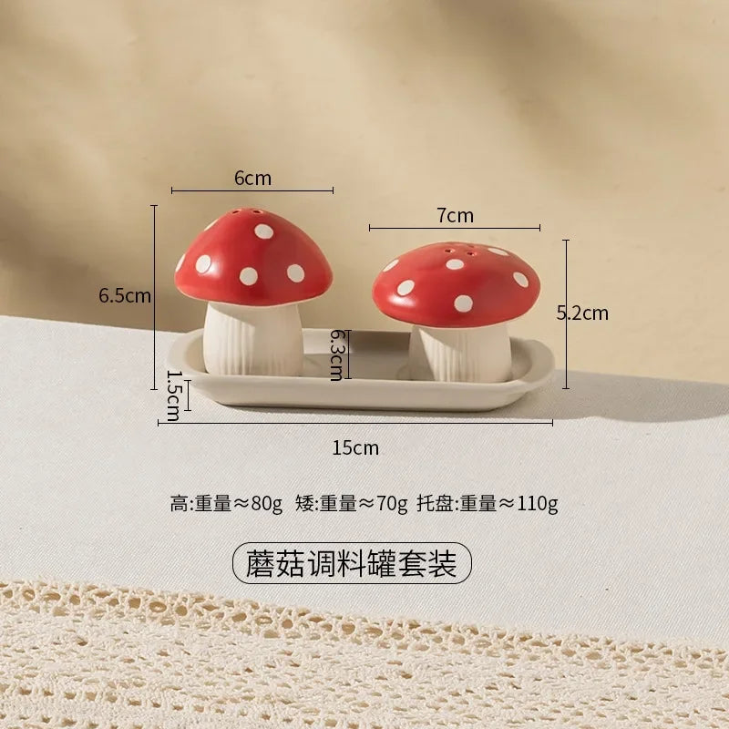 Cute Creative Plate Ceramic Mushroom Shape Restaurant Homehold Vegetable Fruit Cake Bread Dessert Plates Kitchen Supplies