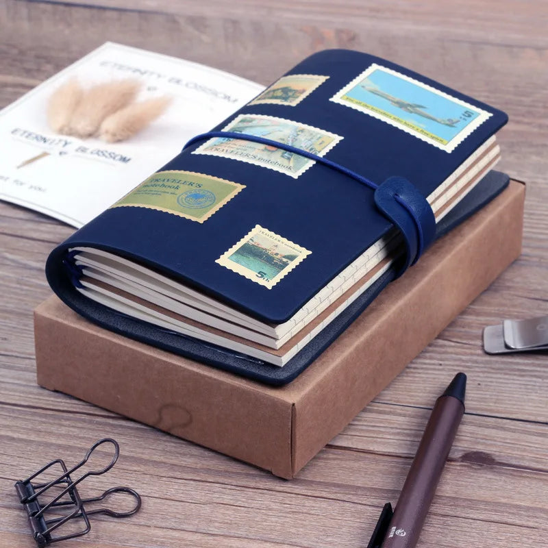 Creative Notebook Travel Ledger A6 Loose-leaf Simple Diary Retro Portable Ledger