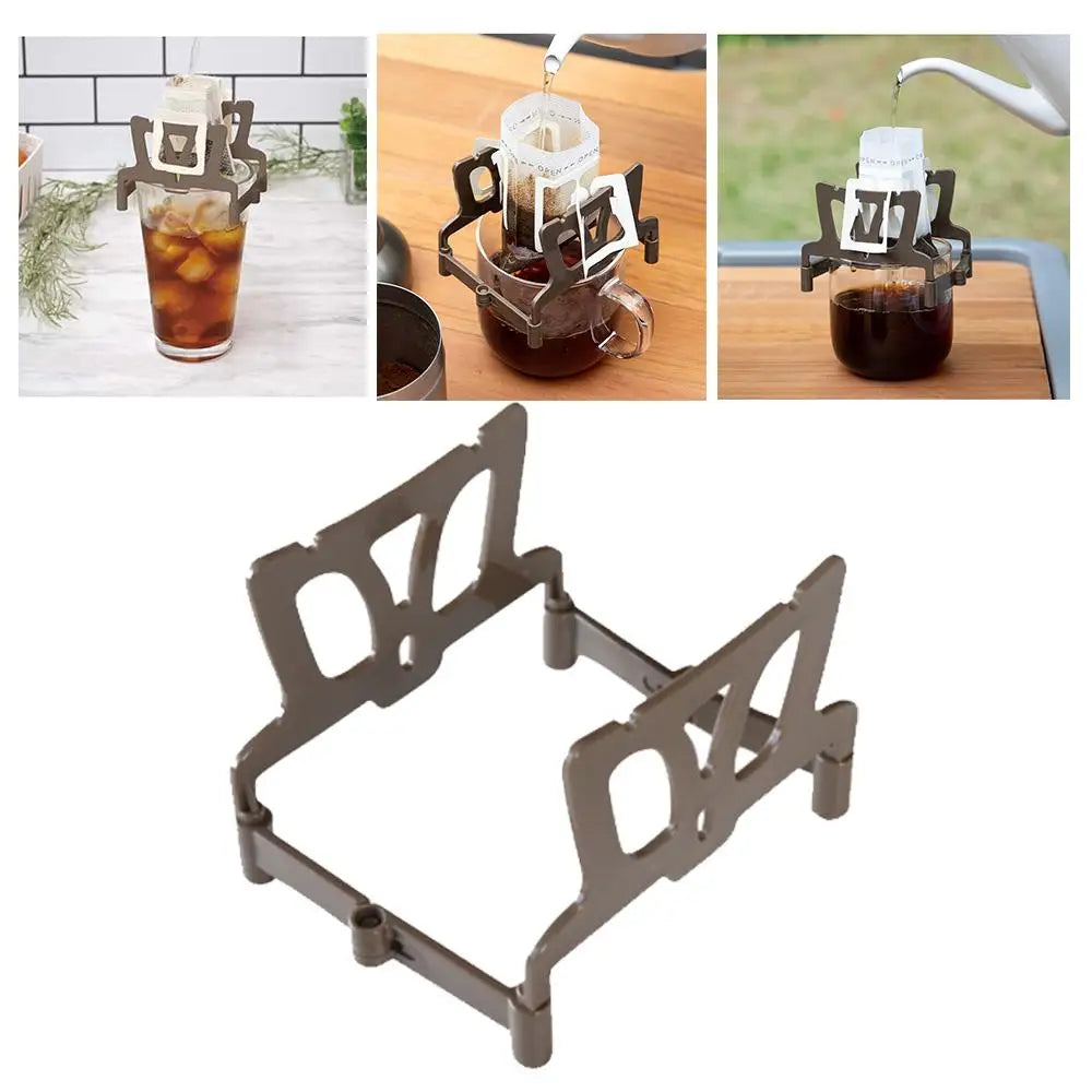 1PC Coffee Filter Holder Portable Reusable Outdoor Tea Filters Dripper Baskets Disposable Ears Drip Paper Bags Shelf Coffeeware