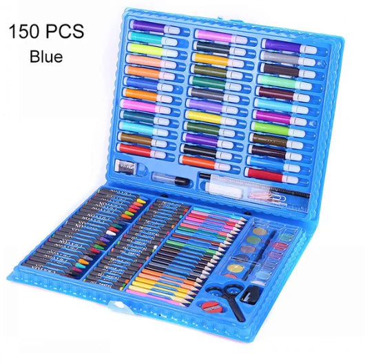 150-208 Pcs Art Set Watercolor Markers Crayons Water Pen Drawing Set Artist Painting Tools For Boys Girls Birthday Gifts