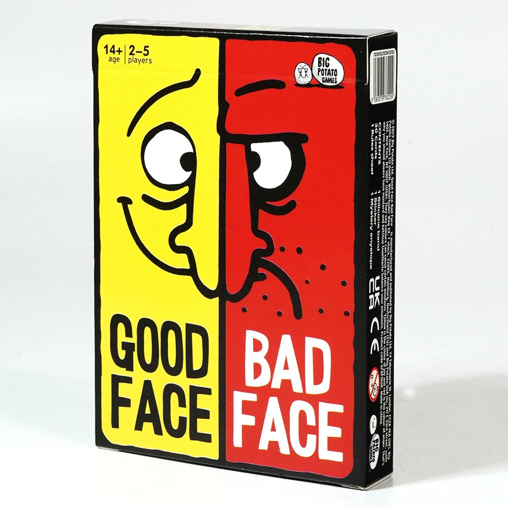 Good Face Bad Face Card Game Hilarious Party Travel Game Card Variety Board Game for Family Party Grimace Masks for Child Adult Valentines Gift