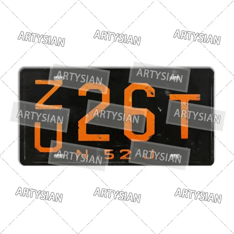 US Metal Plaque Retro Truck Number Plate Mississippi West Virginia Maine Illinois Idaho Iowa Pennsylvania Decorative Metal Sign