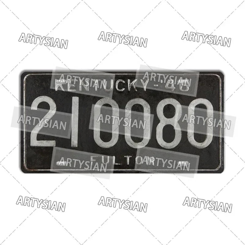 US Metal Plaque Retro Truck Number Plate Mississippi West Virginia Maine Illinois Idaho Iowa Pennsylvania Decorative Metal Sign