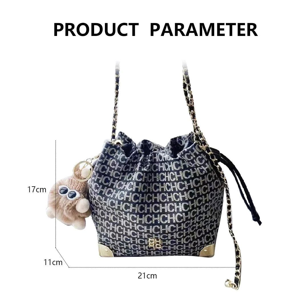 CH Fashion Bucket Bag Design Sense Hundred Brand Elegant Crossbody Women's Bag Letter Design Women's Bag With Shopping