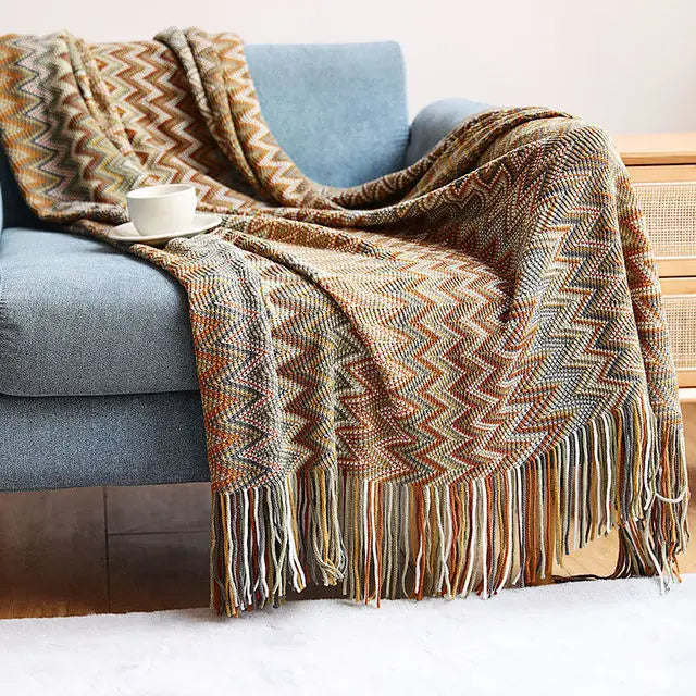 Boho Bed Plaid Blanket Geometry Aztec Baja Blankets Ethnic Sofa Cover Slipcover Decor Throw Wall Hanging Tapestry Rug Cobertor