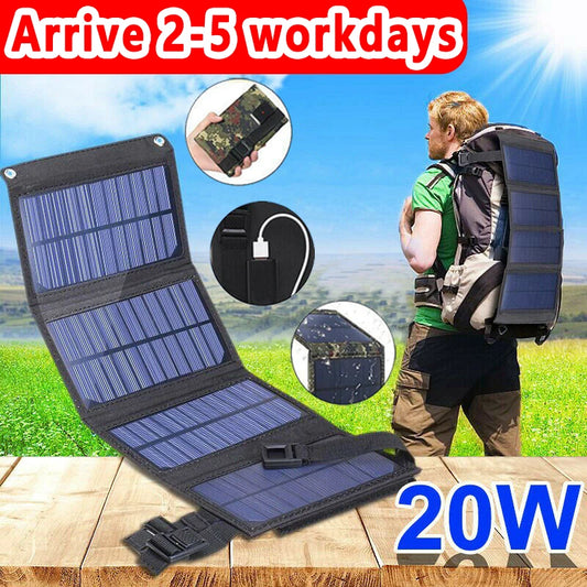 1PC Foldable Solar Panel, Portable Flexible  5V USB Foldable Solar Panel, Used for Small Batteries Outdoor Lighting Accessories