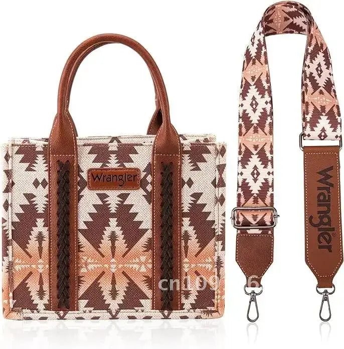 Women Handbags Western Wallet Female Shoulder Bohemian Aztec Shoulder Bag Shopping Tote Bag Large Capacity Travel Bag