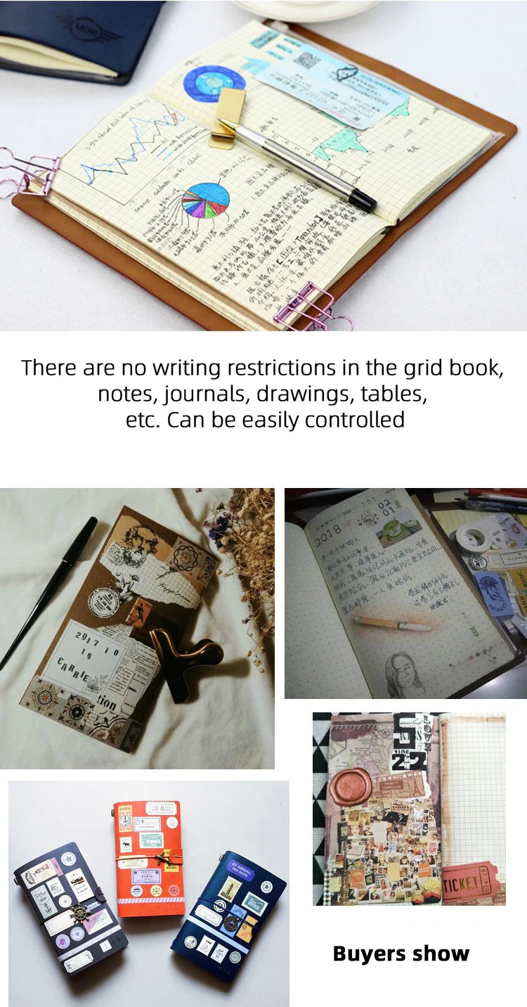 Retro Leather Strap Creative Hand Ledger Creative Multifunctional A6 Retro Portable Travel Loose-leaf Notepad Diary Notebook